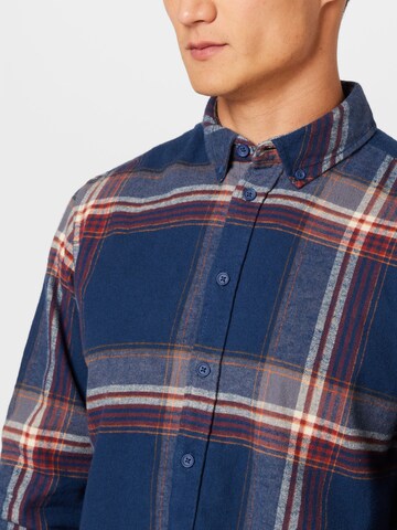 BLEND Regular fit Button Up Shirt in Blue