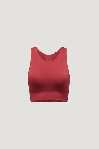 Born Living Yoga Bustier Sporttop 'Amal' in Rood: voorkant