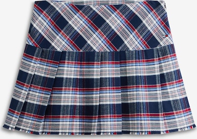 Sijonas iš Tommy Jeans, spalva – mėlyna / tamsiai mėlyna jūros spalva / raudona / balta, Prekių apžvalga