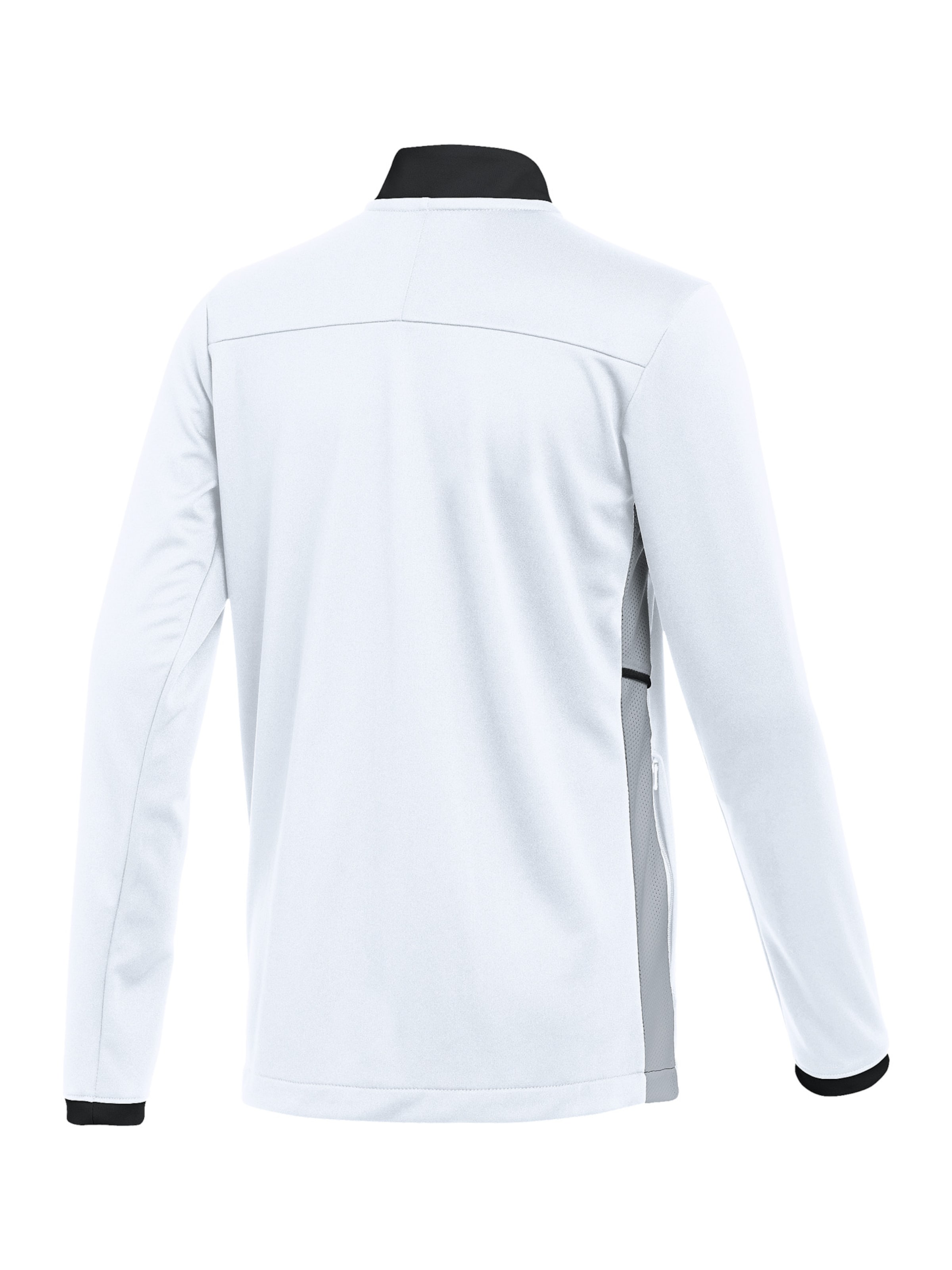 NIKE Athletic Zip-Up Hoodie in White