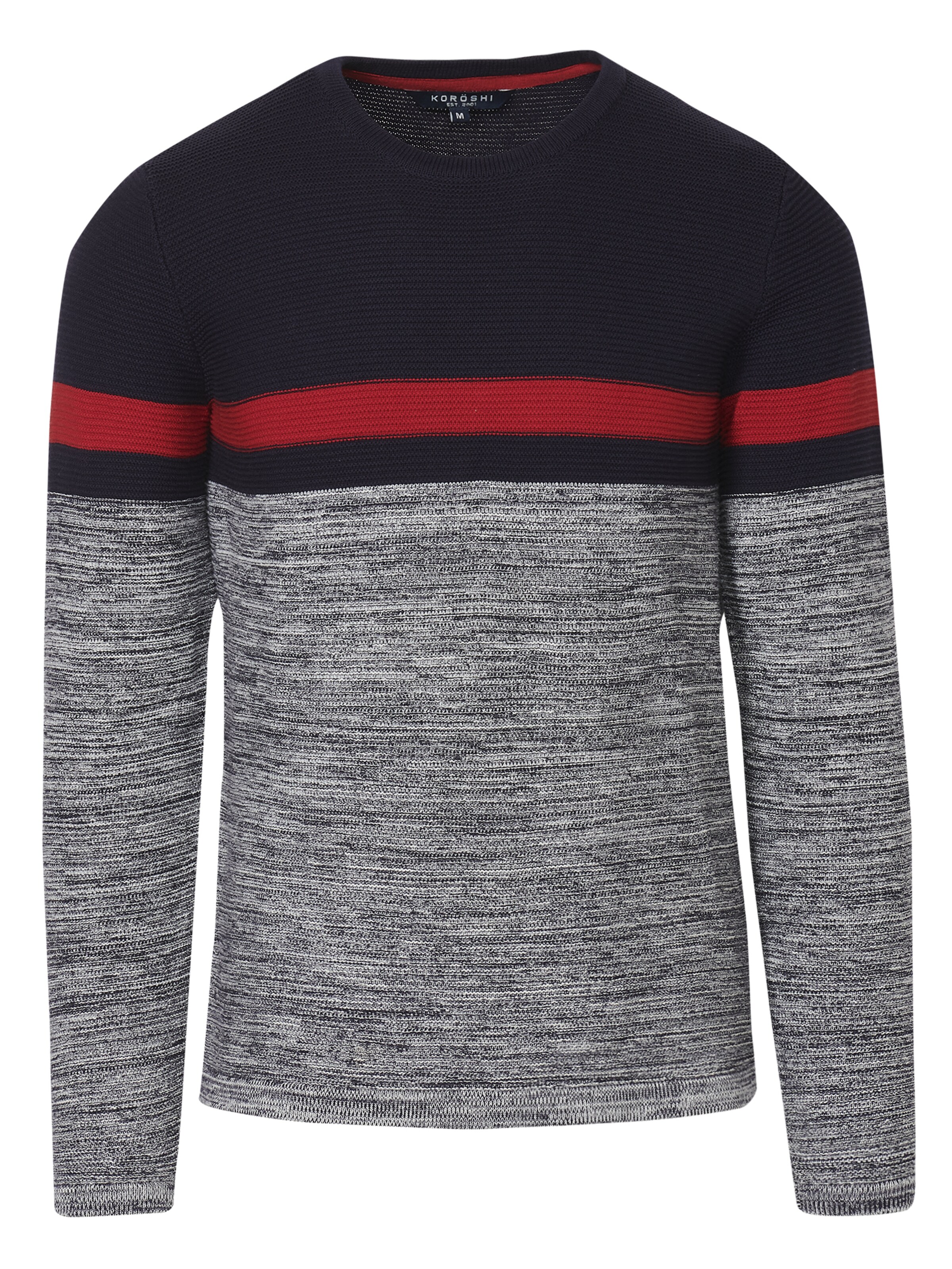 KOROSHI Pullover 'Punto' in Grau: Vorderseite