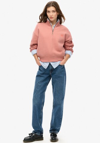 Superdry Sweatshirt 'Essential' in Pink