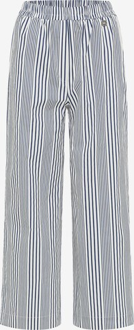 DreiMaster Maritim Wide leg Broek in Wit: voorkant