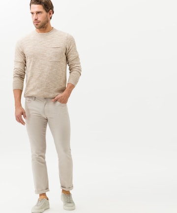 BRAX Slim fit Chino Pants 'Chuck' in Beige: front
