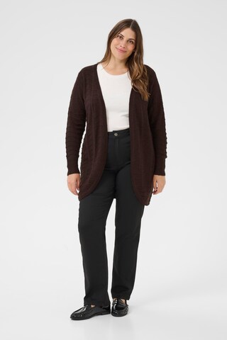 Cardigan 'KCemana' KAFFE CURVE en marron