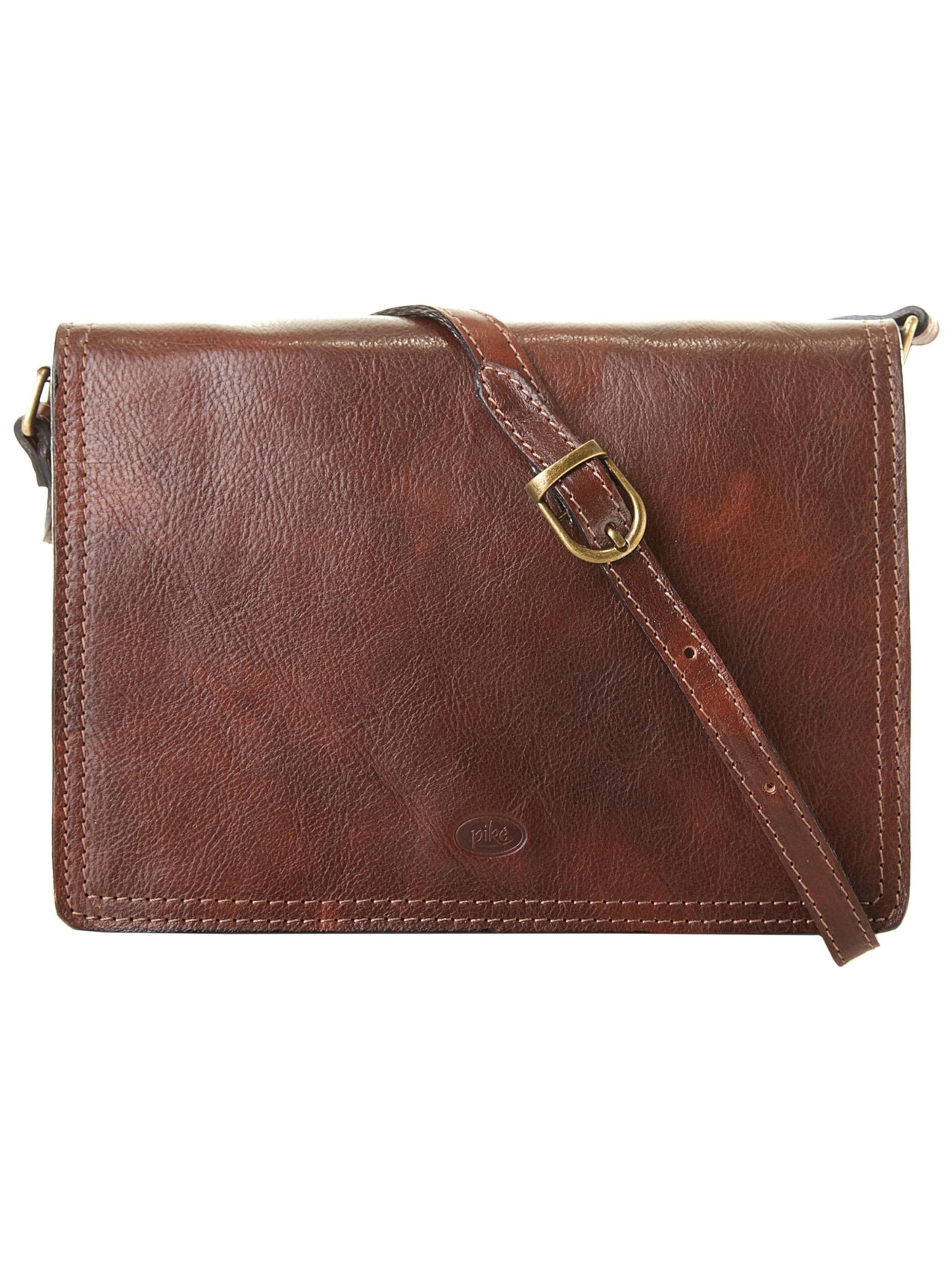 Sac à bandoulière piké en marron : devant