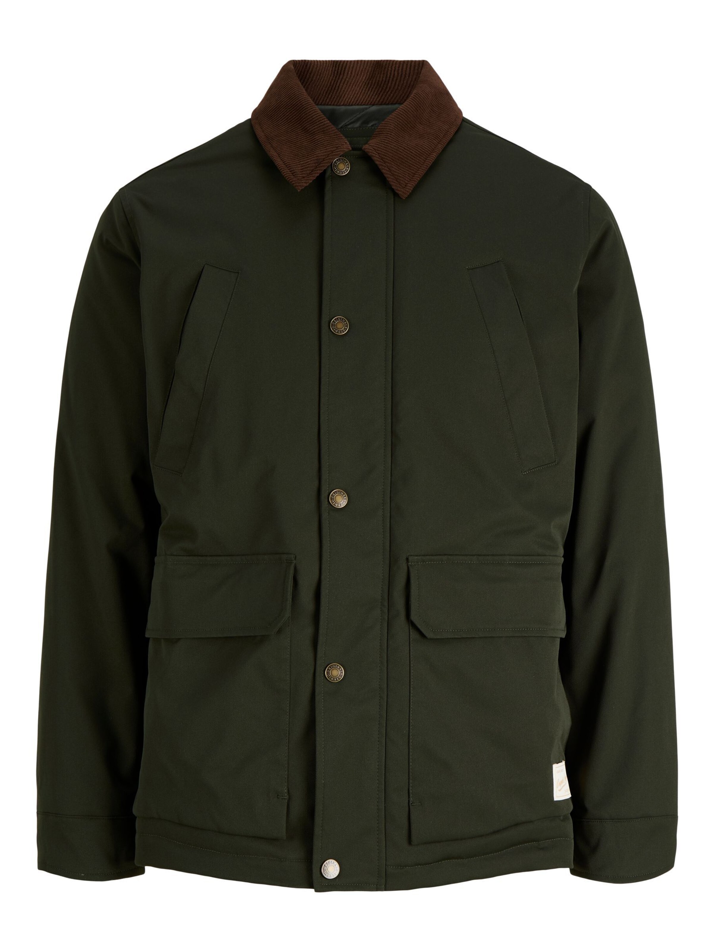 Geacă de primăvară-toamnă 'JORNorrebro' de la JACK & JONES pe verde: față