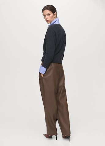MANGO Loosefit Broek 'Apple' in Bruin