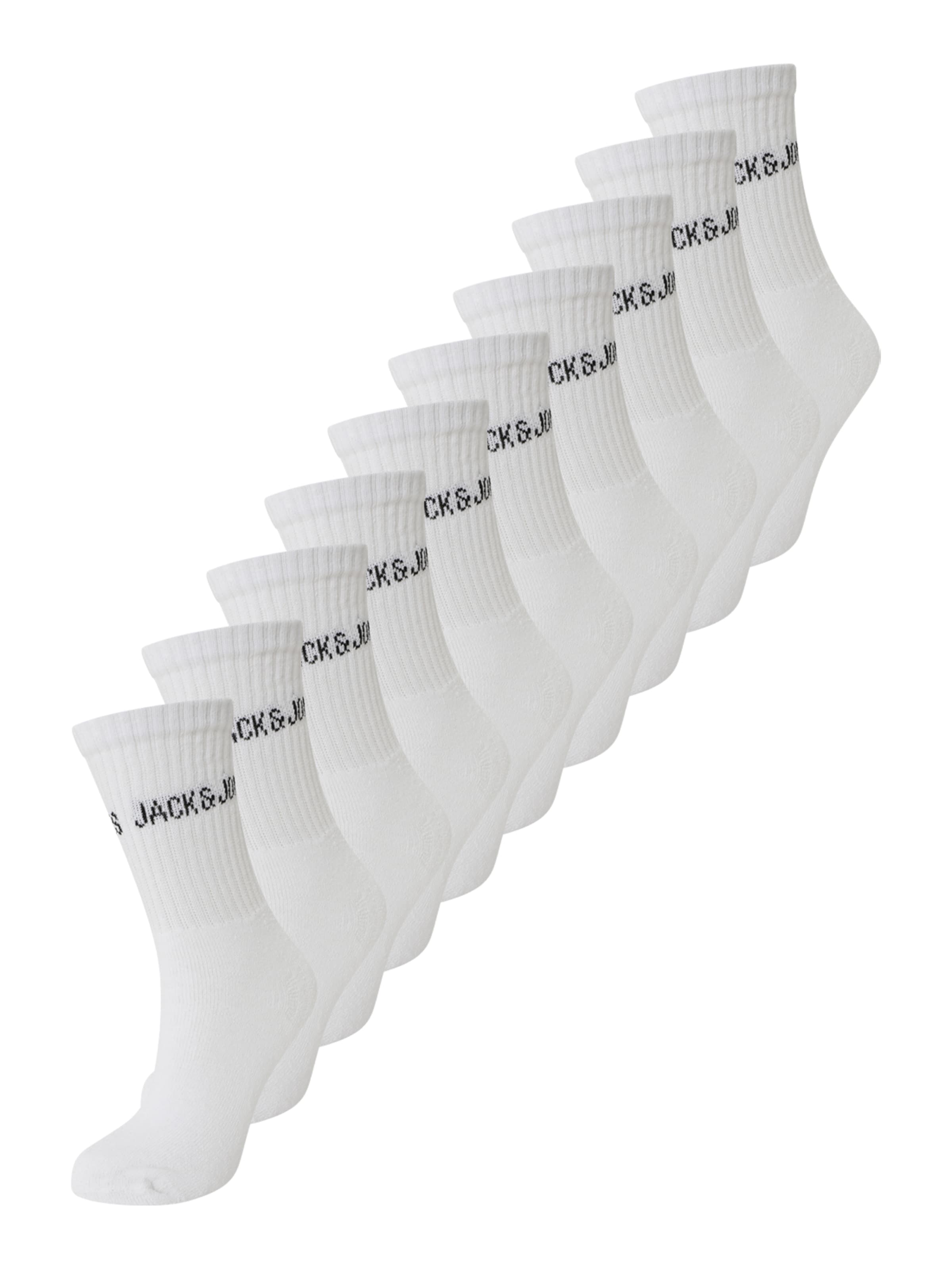 Chaussettes 'JACREGEN' Jack & Jones Junior en blanc : devant