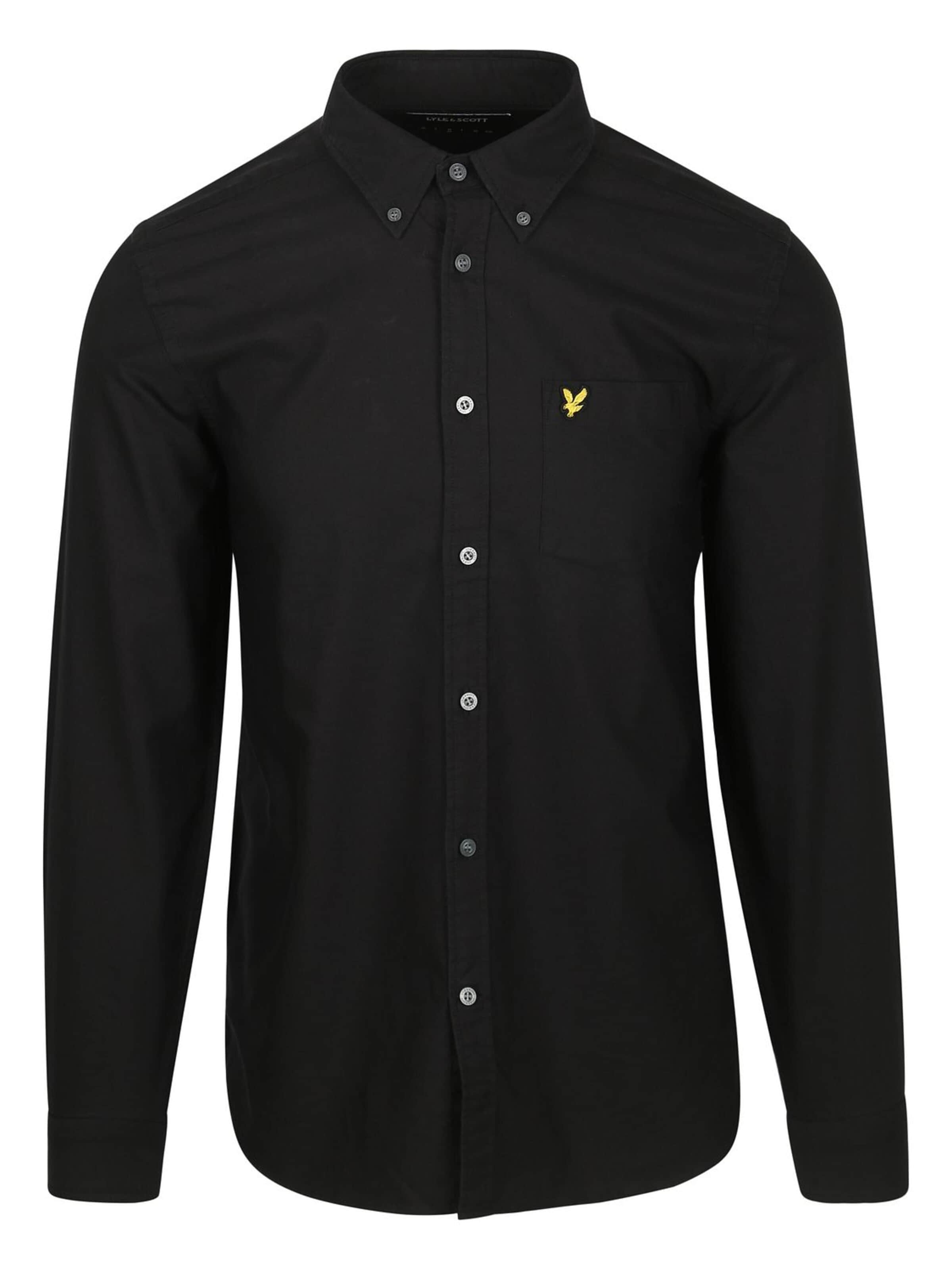 Lyle & Scott Regular Fit Hemd‌‌‌‌‌‌‌‌‌‌ in Schwarz: Vorderseite