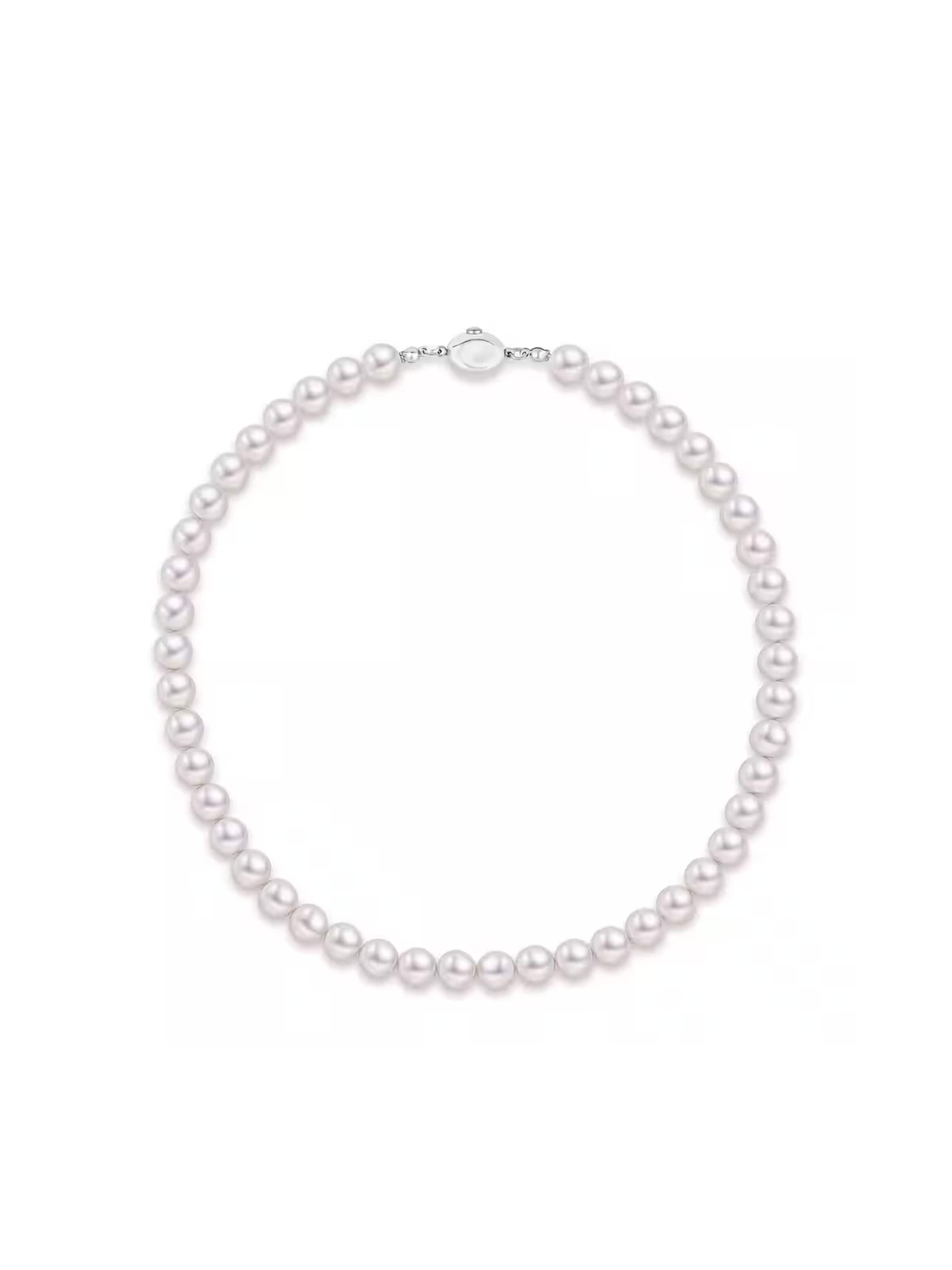 ROUGEMONT Jewellery Kette 'Elegante Perlen Halskette Muschelperle 45cm'‌‌‌‌‌‌‌‌‌‌ in 45cm in silber, Produktansicht