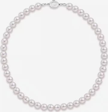 ROUGEMONT Jewellery Necklace 'Elegante Perlen Halskette 45cm' in Silver: front