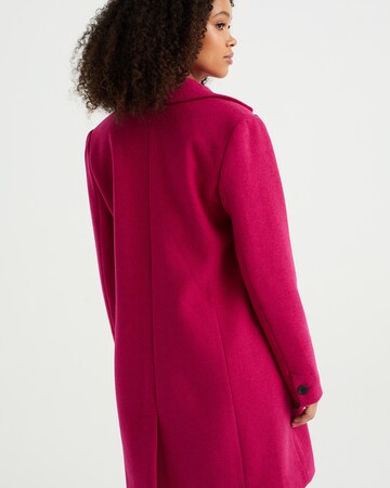WE Fashion Демисезонное пальто в Ярко-розовый
