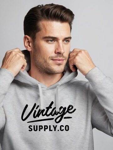 Neverless Sweatshirt 'Vintage Supply Co.' in Grey