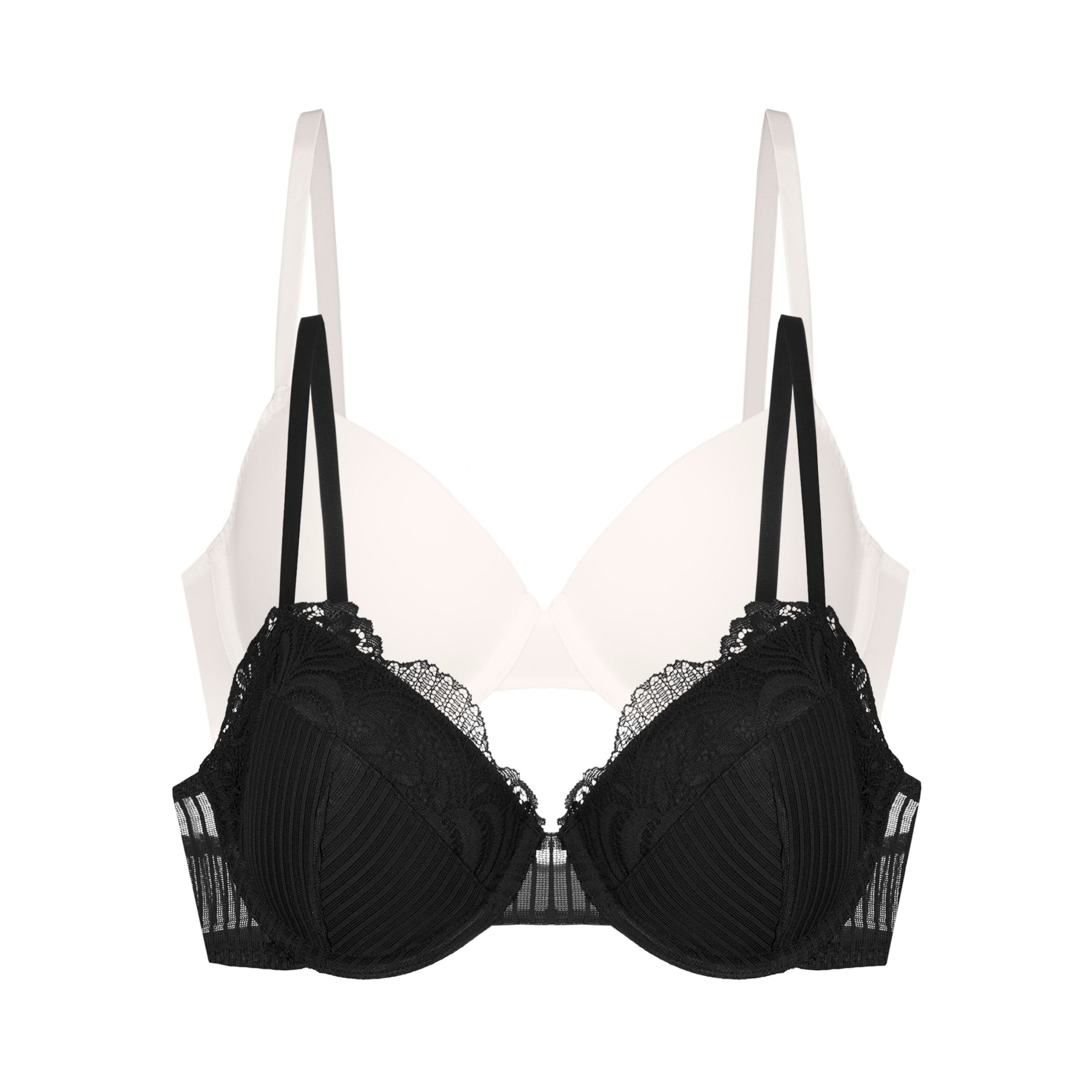 Dorina T-Shirt Rintaliivi 'Emersyn' värissä musta: etupuoli