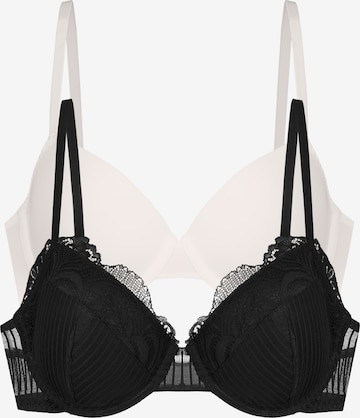 Dorina T-Shirt Rintaliivi 'Emersyn' värissä musta: etupuoli