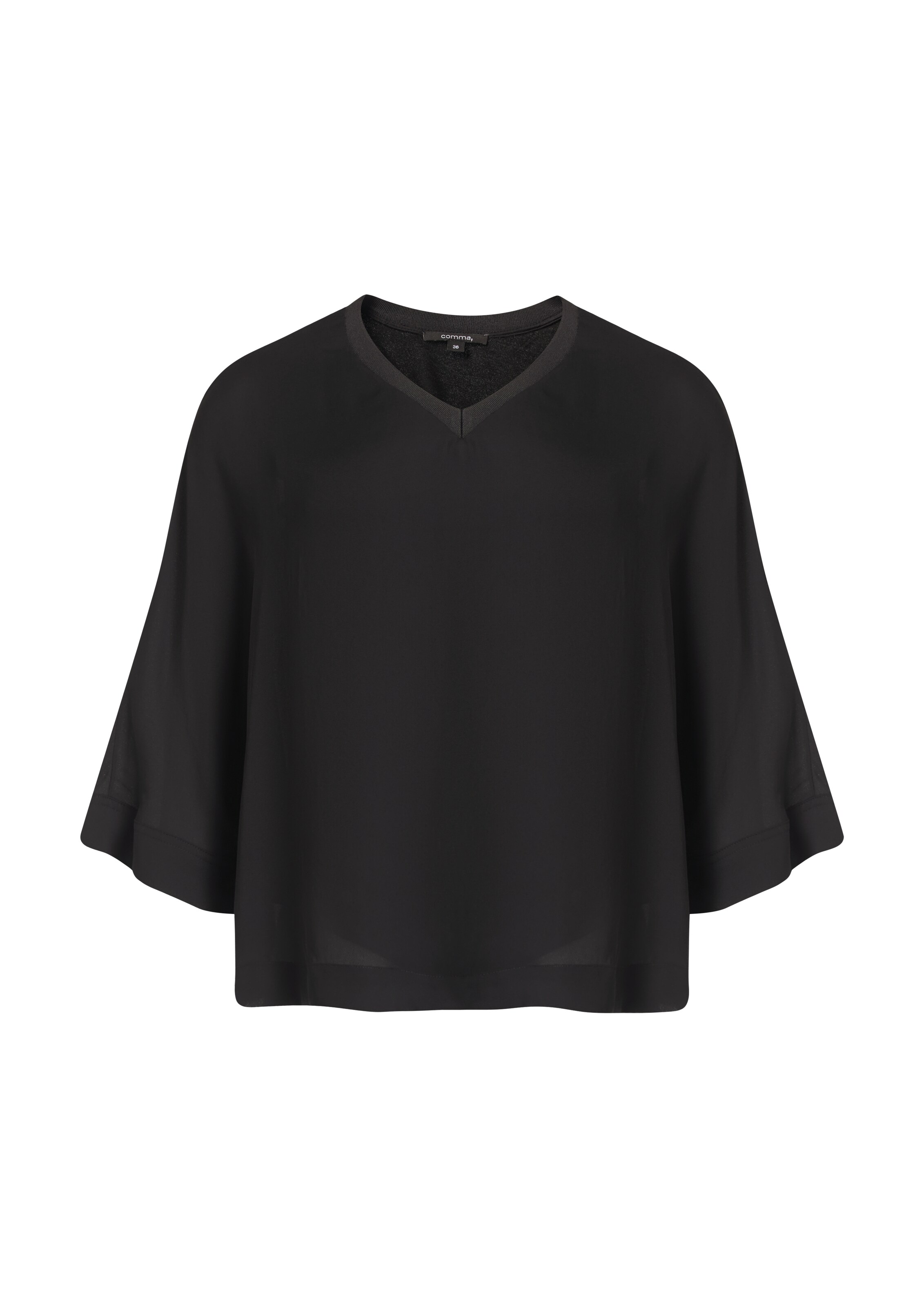 COMMA Bluse in Schwarz: Vorderseite