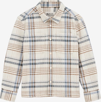 WE Fashion Camisa em bege / azul / castanho de castanha, Vista do artigo