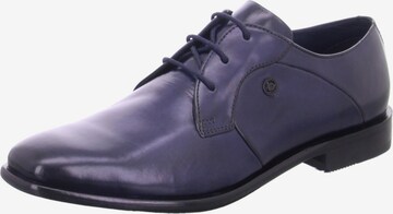 bugatti Lace-Up Shoes in Blue: front