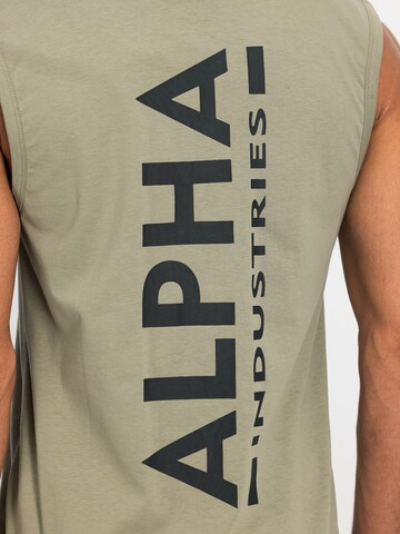 ALPHA INDUSTRIES - Camiseta en verde