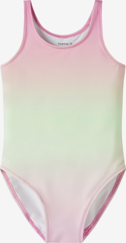 žalia NAME IT Maudymosi kostiumėlis 'NMFZIE': priekis