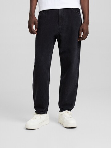 Bershka Loose fit Jeans in Black: front