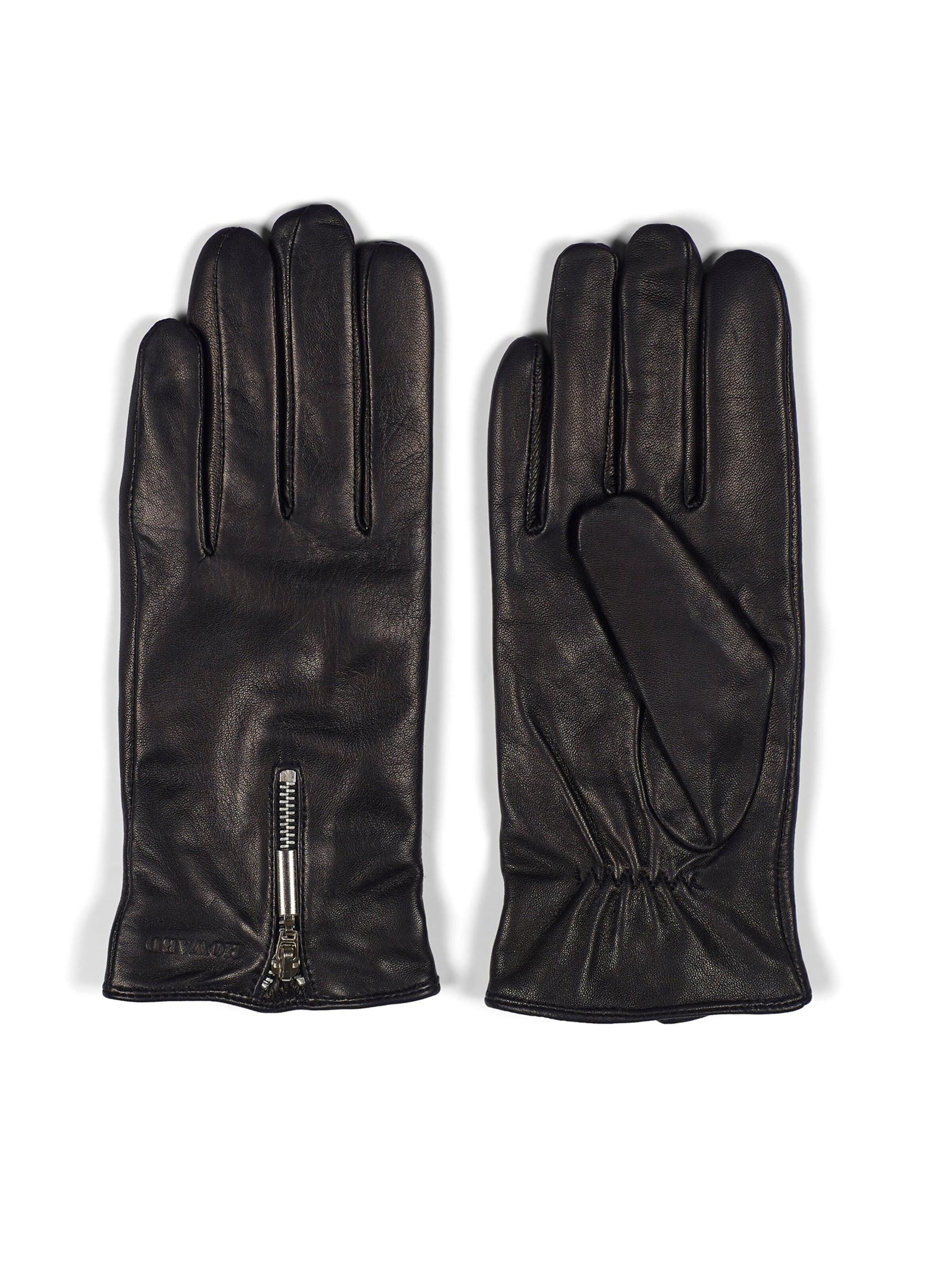 Gants 'Women's Leather Gloves Hannah Black' Howard London en noir : devant
