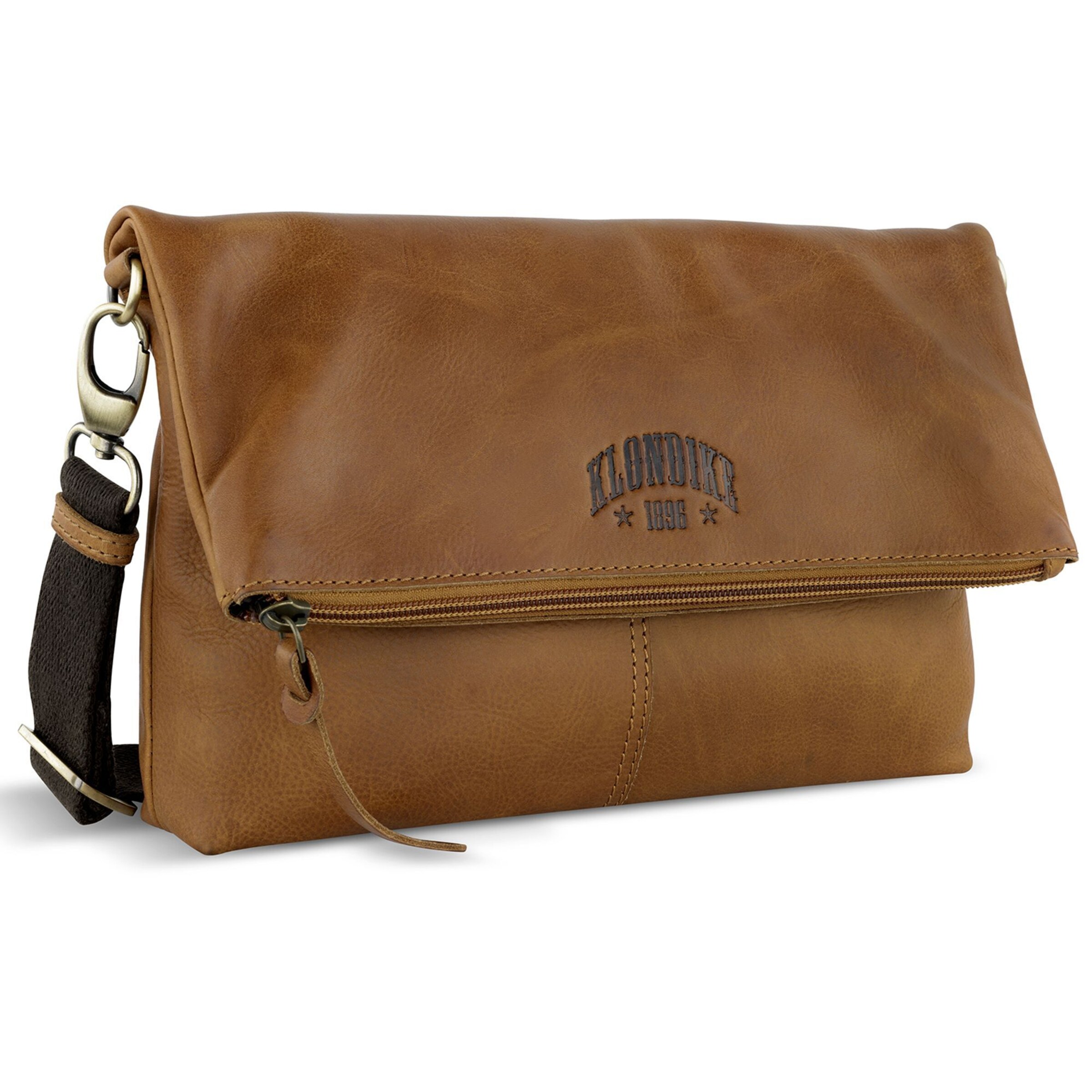 KLONDIKE 1896 Schoudertas 'Rush' in Bruin