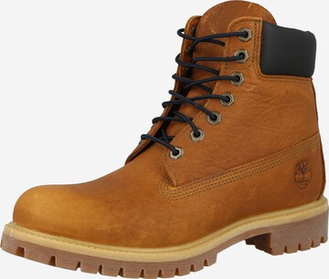 TIMBERLAND Snørestøvler '6IN' i brun: forside