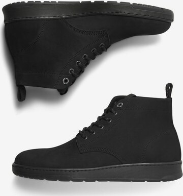 JACK & JONES Lace-Up Boots in Black