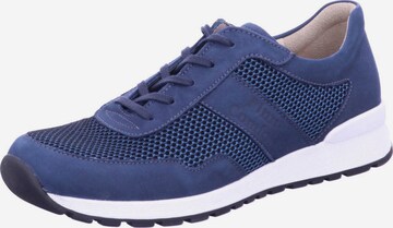 Finn Comfort Athletic Lace-Up Shoes in Blue: front
