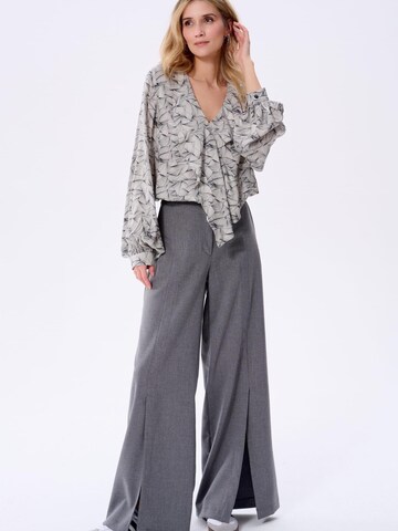 Blue Shadow Blouse in Black
