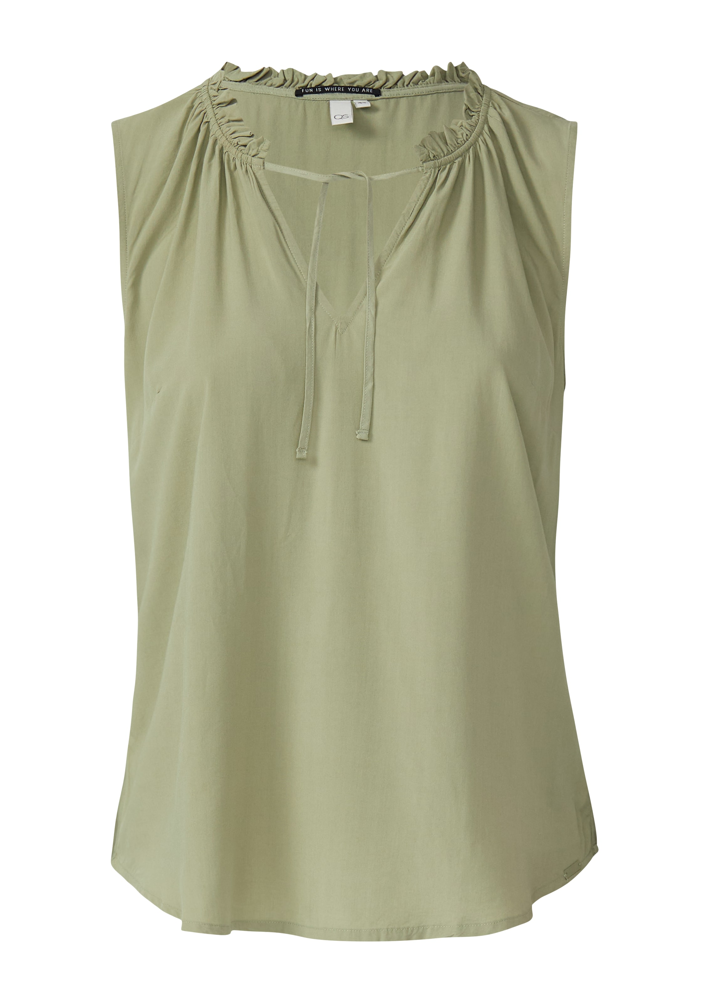 QS Bluse in Grün: Vorderseite