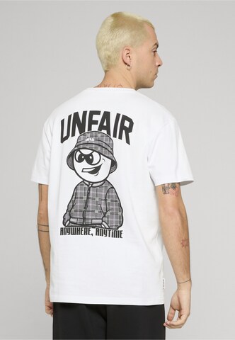 Unfair Athletics Shirt 'Gentleman' in Wit: voorkant