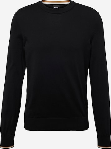 BOSS Black - Pullover 'Ebello' em preto: frente