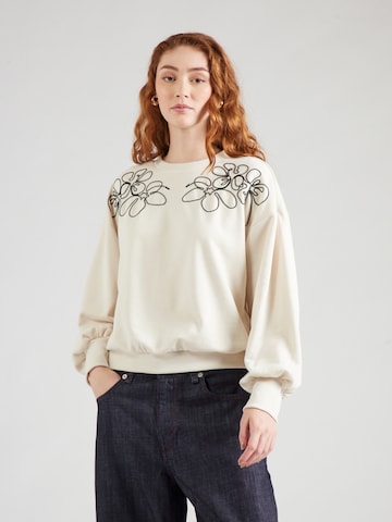 ONLYSweater majica 'ONLBROOKE' - bež boja: prednji dio