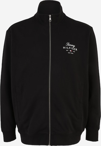 Tommy Hilfiger Big & Tall Суичъри с качулка в черно: отпред