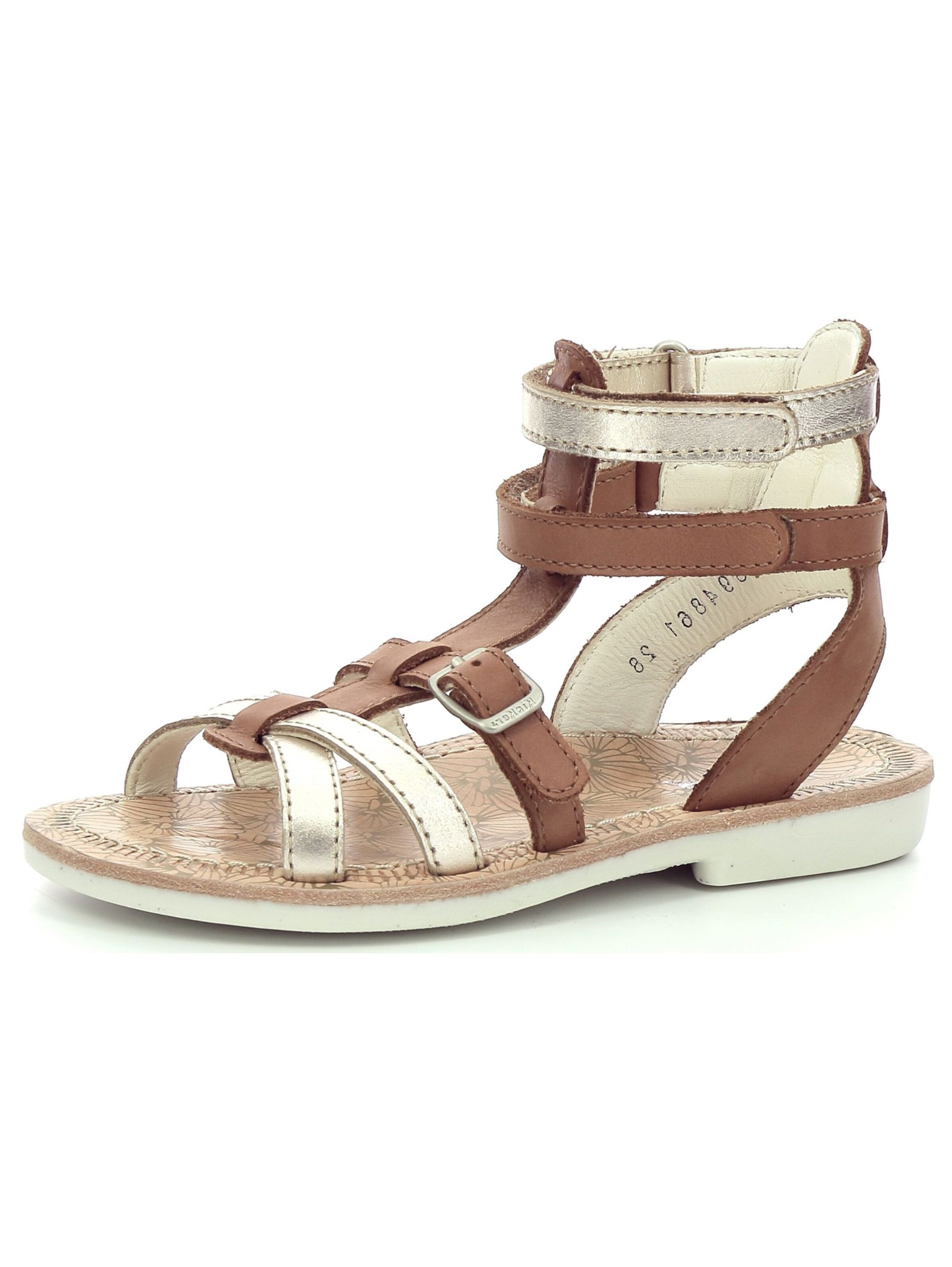 Kickers Sandale in Braun: Vorderseite
