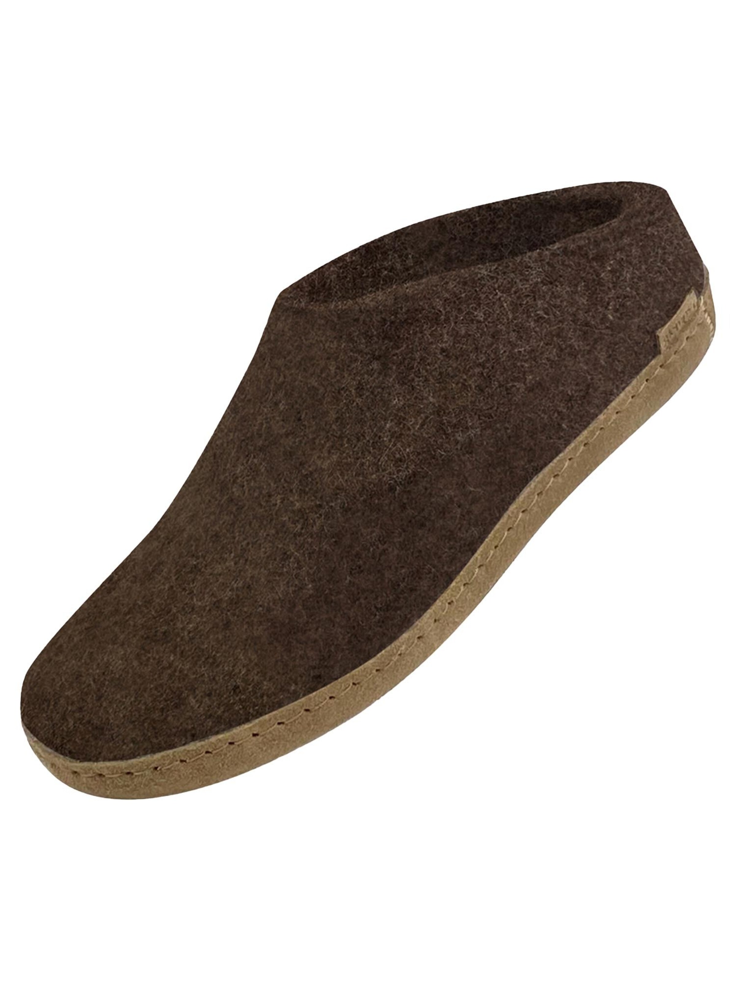 Glerups Slippers 'Honey' in Brown