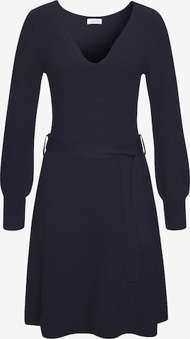 Robes en maille LASCANA en bleu : devant