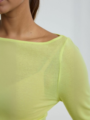 T-shirt Seamless Basic en jaune