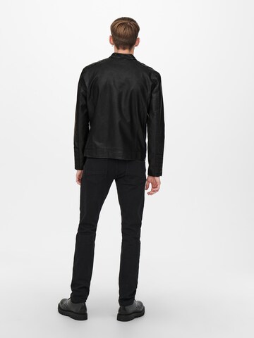 Veste mi-saison 'Michael' Only & Sons en noir