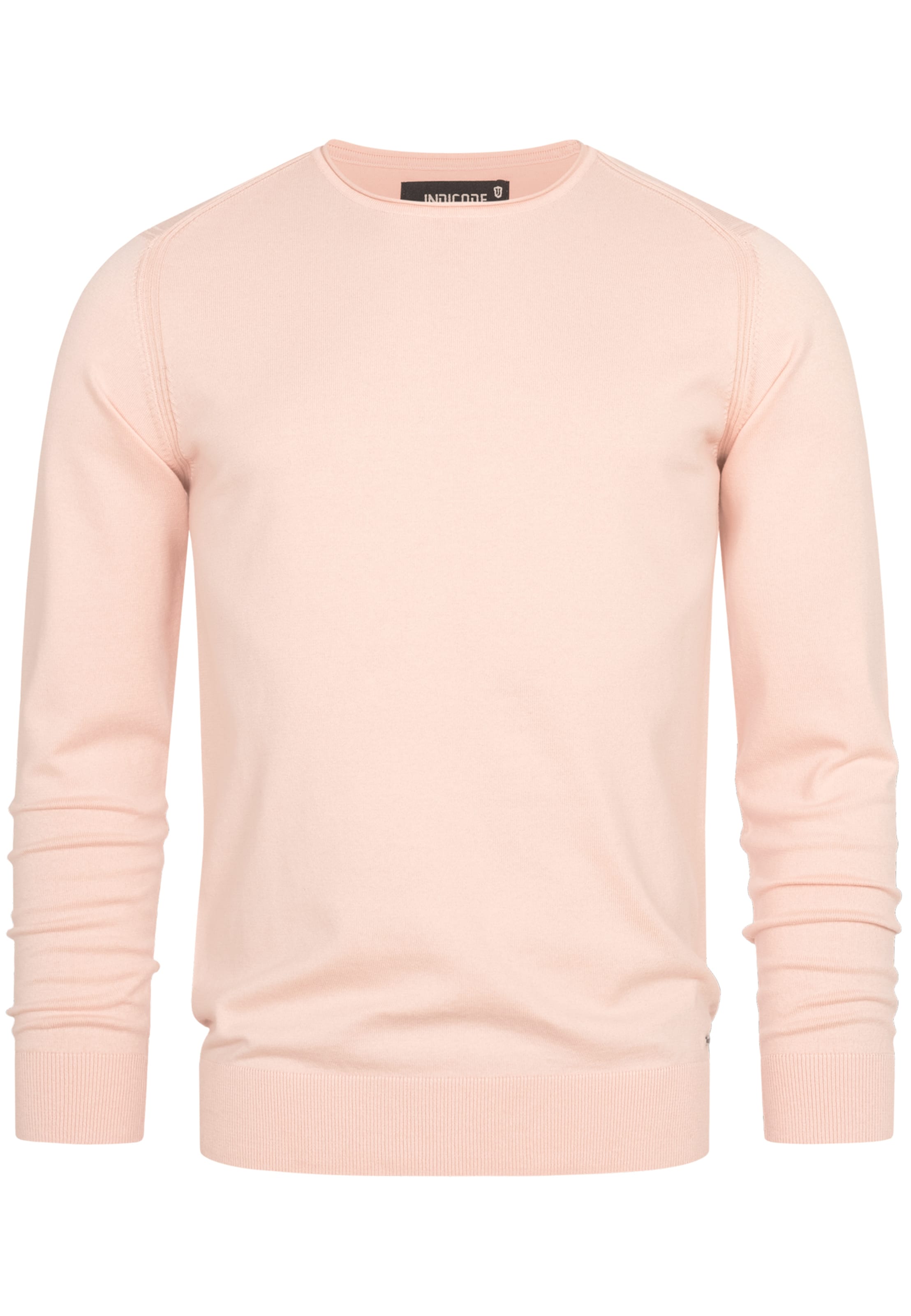 INDICODE JEANS Sweater 'Gamal' in Pink: front
