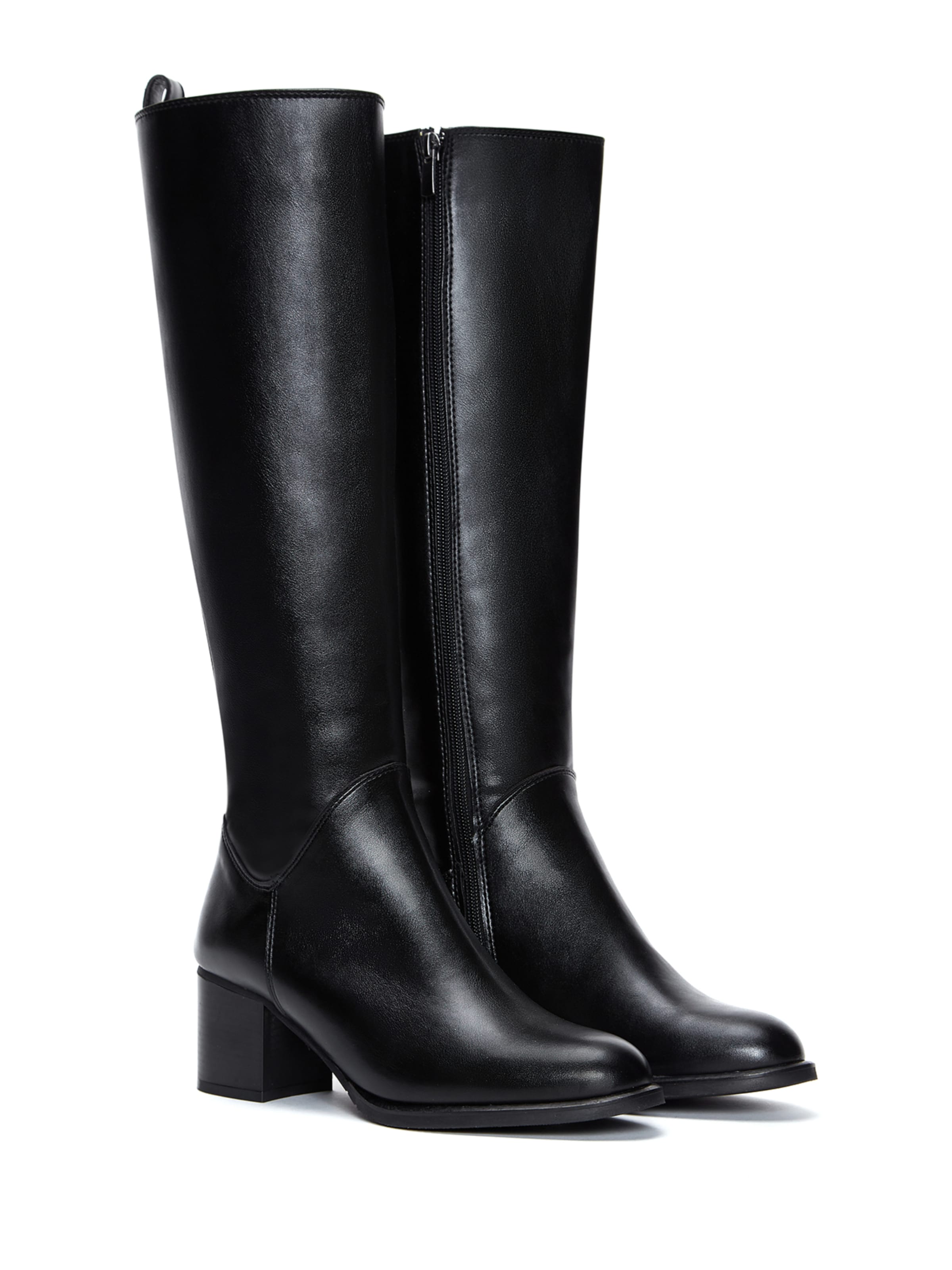 Derimod Laarzen ' Imitation Leather Boots ' in Zwart