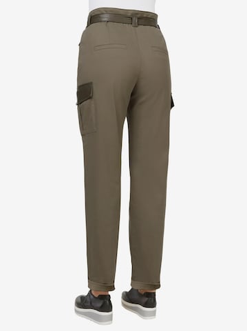 Regular Pantalon à pince heine en vert