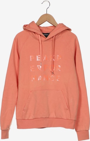 PEAK PERFORMANCE Sweatshirt & Zip-Up Hoodie in S in Orange: front