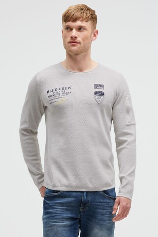 CAMP DAVID Sweater in Grey: front