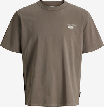 Jack & Jones Plus T-Shirt 'JJEDOVER' in Grau: Vorderseite