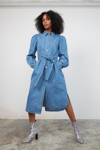 Stella Nova Shirt dress 'Sara Lou' in Blue: front