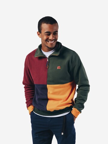 Trendsplant Кофта на молнии ' COLOR BLOCK ' в Красный
